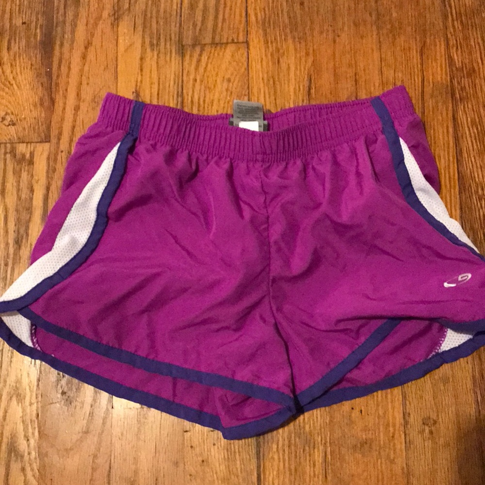 Purple sport shorts